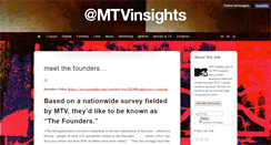 Desktop Screenshot of mtvinsights.com